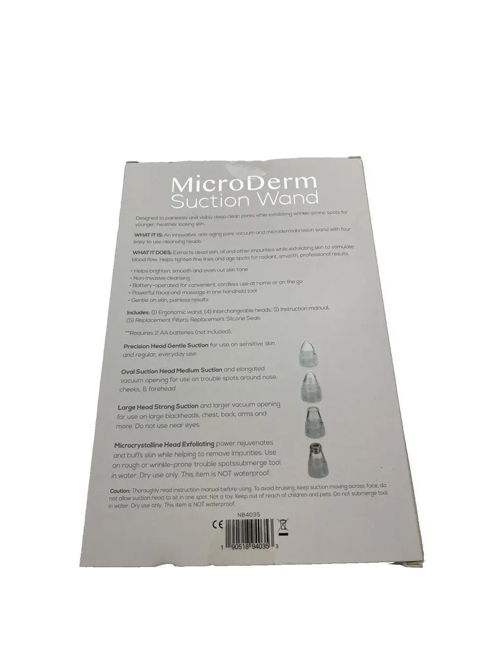 Microderm Nose Suction Wand New Pore Cleaning